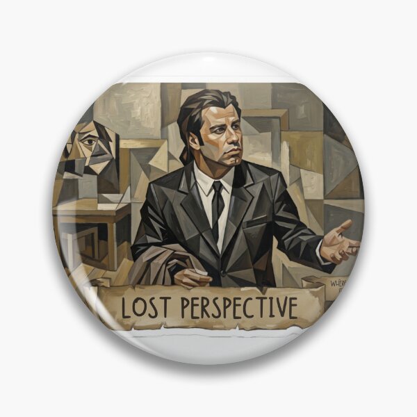 Item preview, Confused Travolta Cubist - "Lost Perspective" Picasso Style designed and sold by PixelsTelas.