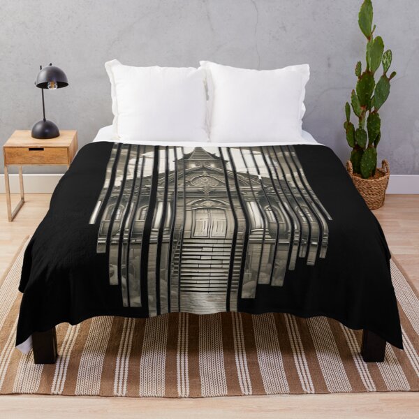 Item preview, Gothic Cathedral Architecture Art, Vertical Slats Church Landscape designed and sold by DarkOriginArts.