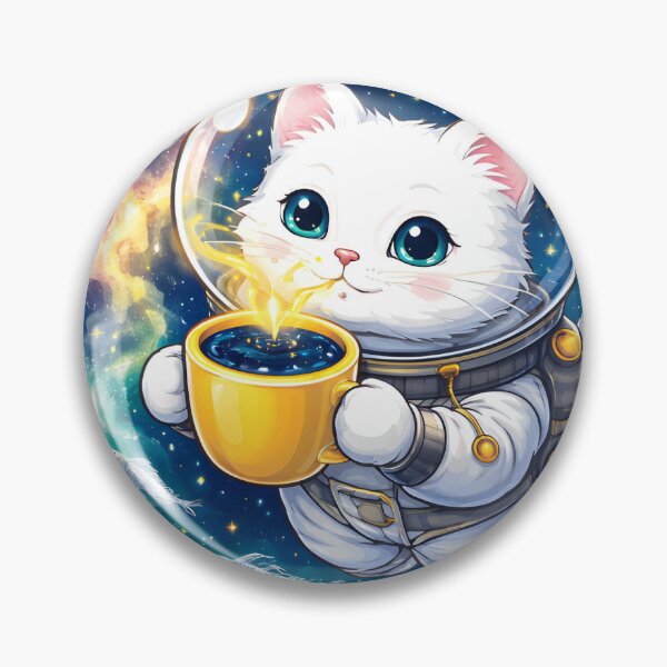 Item preview, Cosmic space cat sticker designed and sold by BendyJ-Art.