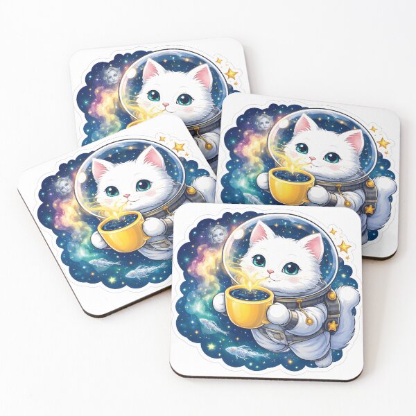 Item preview, Cosmic space cat sticker designed and sold by BendyJ-Art.