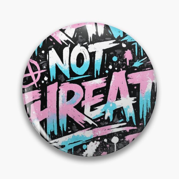 Item preview, Trans Not Threat Graffiti Streetwear designed and sold by AMICO77.