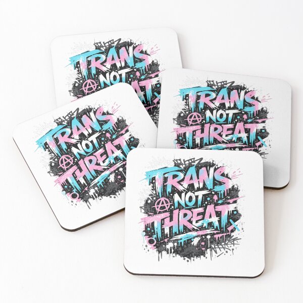 Item preview, Trans Not Threat Graffiti Streetwear designed and sold by AMICO77.