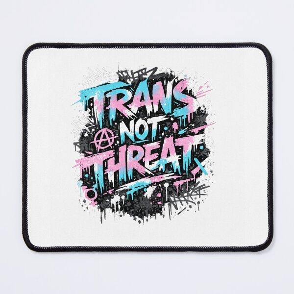 Item preview, Trans Not Threat Graffiti Streetwear designed and sold by AMICO77.