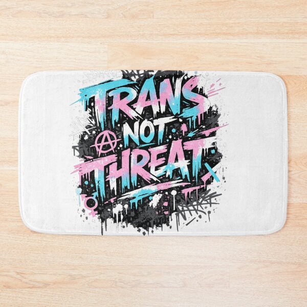Item preview, Trans Not Threat Graffiti Streetwear designed and sold by AMICO77.