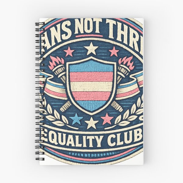 Item preview, Trans Not Threat Varsity Equality Club Patch  designed and sold by AMICO77.