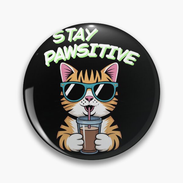 Item preview, Stay pawsitive Home is where the cat is Gifs for Cat Lover designed and sold by MalwasBasket.