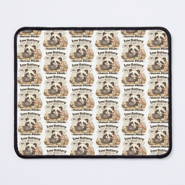 Item preview, Burnout Panda – Low Battery Human Mode | Cozy Exhausted Panda designed and sold by Clothes With Smiling Animals Walt Gral.