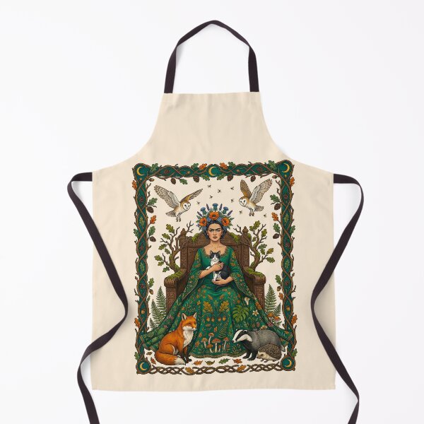 Item preview, Frida Kahlo Throne With Forest Animals designed and sold by TeeARTHY.