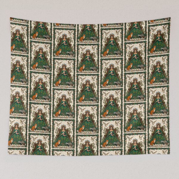 Item preview, Frida Kahlo Throne With Forest Animals designed and sold by TeeARTHY.