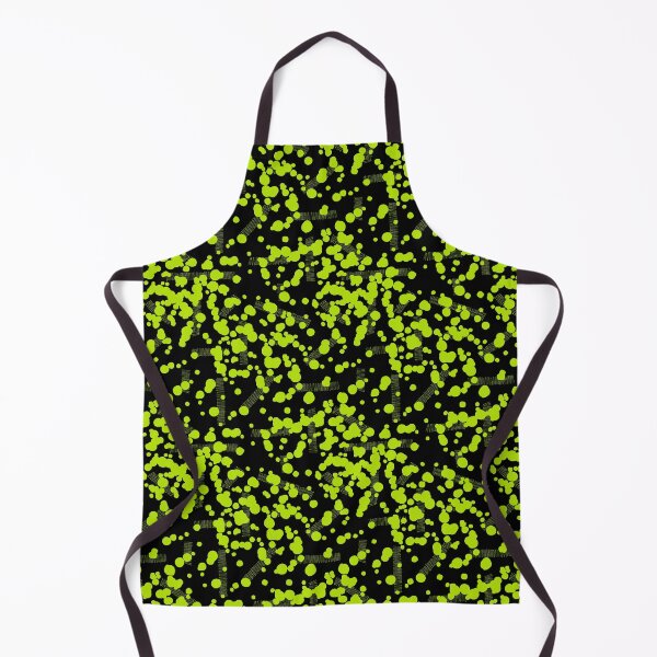 Item preview, Dashes and Dots Black and Green pattern designed and sold by LAEC-Shop.