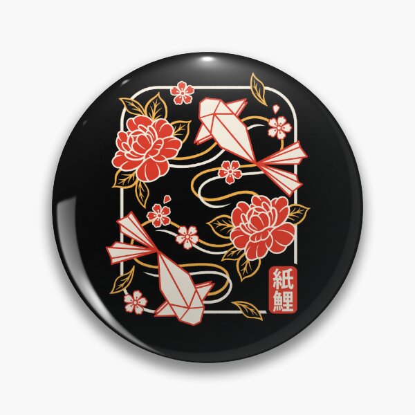 Item preview, Kami-Koi: Origami Koi Fish with Peonies - Japanese Minimalist Art designed and sold by NemiMakeit.