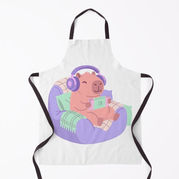 Item preview, Cozy Gamer Capybara - Pastel Gaming Setup Aesthetic designed and sold by BlueCoyoteDigital.