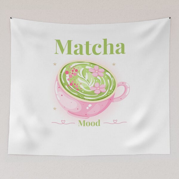 Item preview, Cute Matcha Mood Kawaii Tea Lover Aesthetic T-Shirt designed and sold by QuirkyCloud Designs.