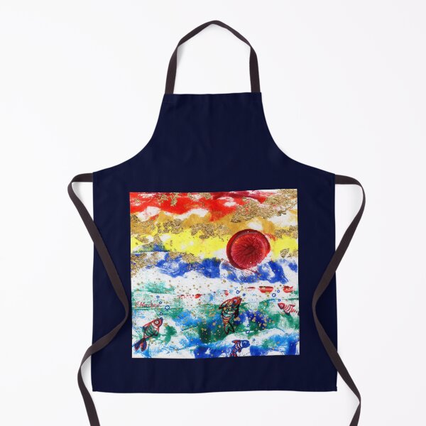 Item preview, Red Fish Abstract Warm Red Sunset Ocean Rainbow Aesthetic designed and sold by Cass Harker Studio.