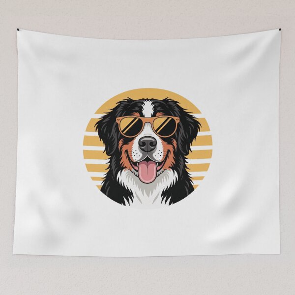 Item preview, Vintage Berner Dog Sunset Design designed and sold by YounexxART.