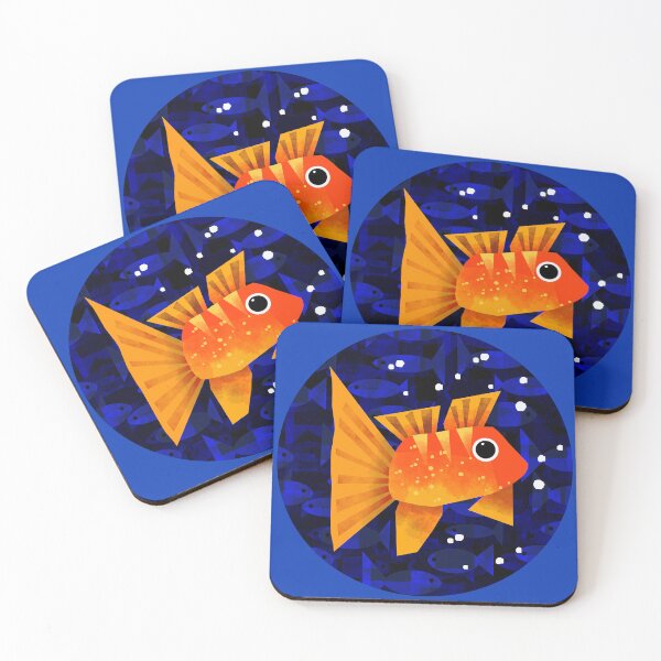 Item preview, Colourful Fish in Dark Waters designed and sold by Andrew  Hitchen.