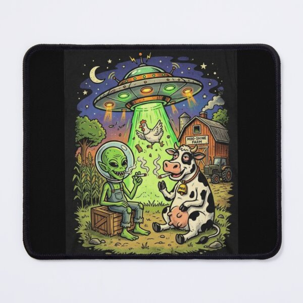 Item preview, Smoking Alien UFO designed and sold by ALL ART .