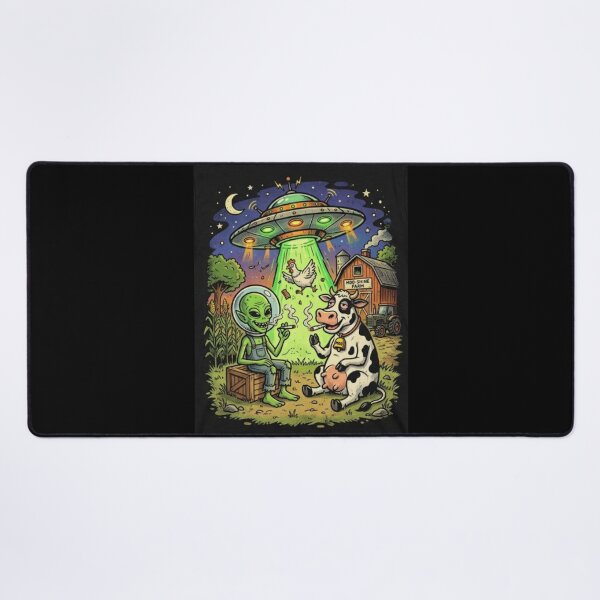 Item preview, Smoking Alien UFO designed and sold by ALL ART .