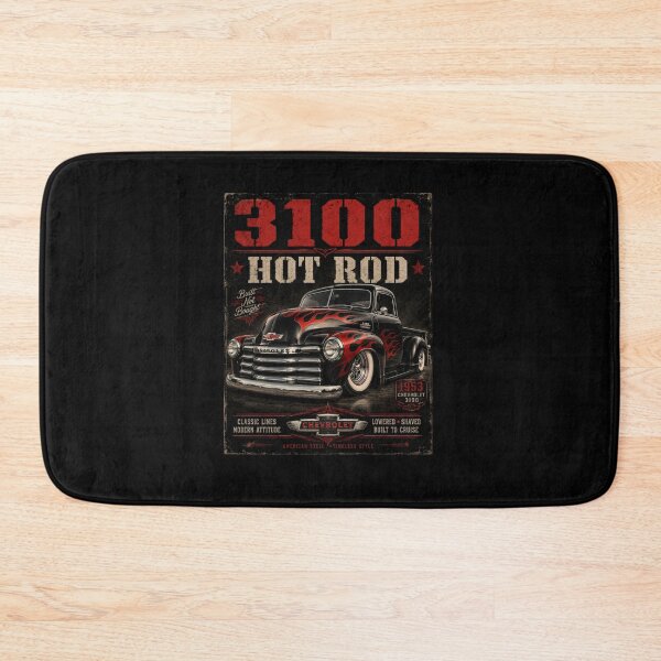 Item preview, 1953 Chevrolet 3100 Hot Rod Custom Pickup Truck Flames Vintage Art designed and sold by TheArtOfCar.