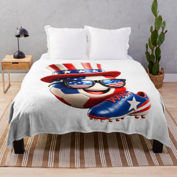Item preview, Patriotic Soccer Ball Cartoon USA Sports Graphic designed and sold by ArtSpark Studio.