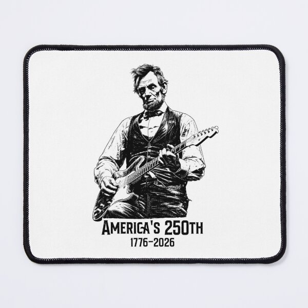 Item preview, America's 250th Abraham Lincoln Playing Guitar Retro Vintage designed and sold by Kladhadredo.