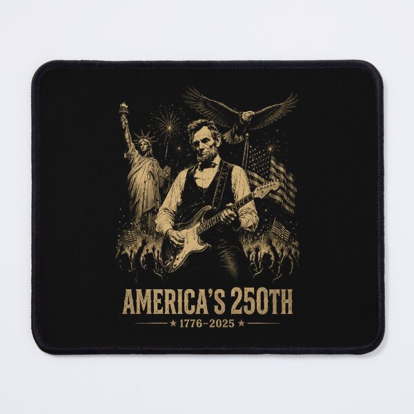Item preview, Abraham Lincoln Playing Guitar America's 250th 4th of July designed and sold by Kladhadredo.