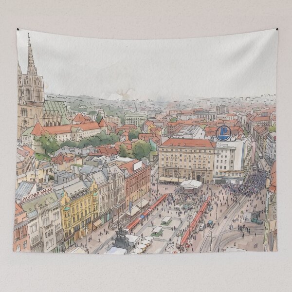 Item preview, Zagreb, Ban Jelačić Square designed and sold by sid1802.