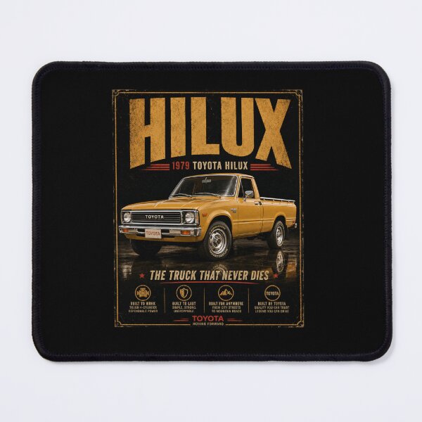 Item preview, 1979 Toyota Hilux Classic Indestructible Japanese Pickup Truck Vintage Art designed and sold by TheArtOfCar.