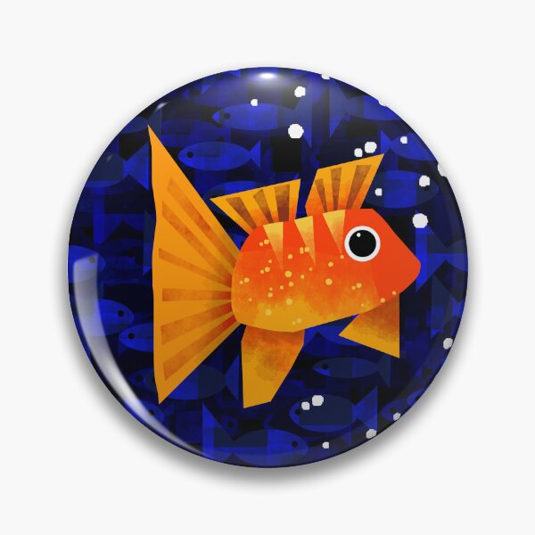 Item preview, Colourful Goldfish in Dark Waters designed and sold by Andrew  Hitchen.