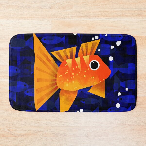 Item preview, Colourful Goldfish in Dark Waters designed and sold by Andrew  Hitchen.