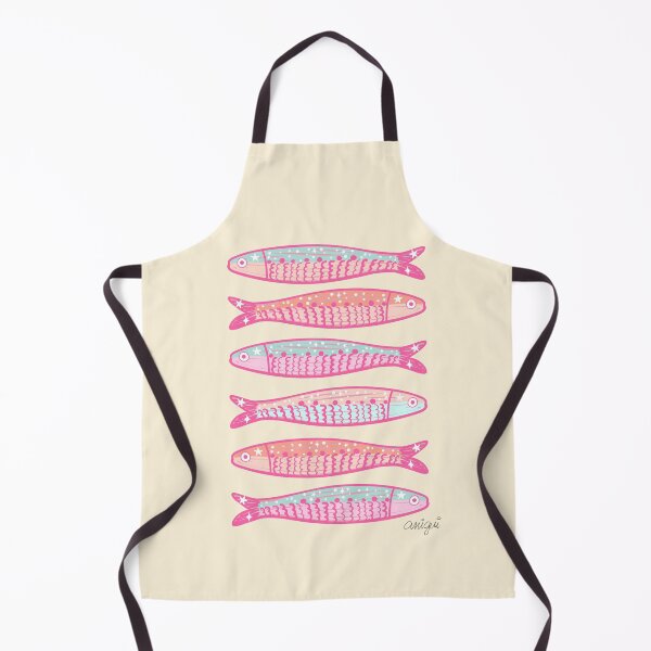 Item preview, Pink Sardines Coastal Illustration designed and sold by anigui.