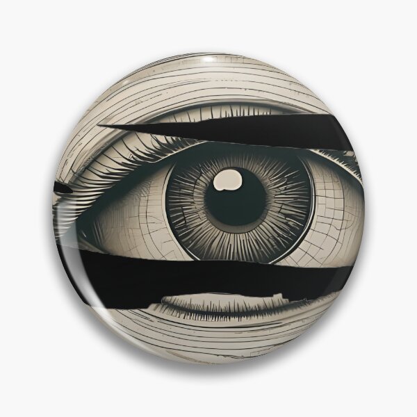 Item preview, Gothic All-Seeing Eye Patch, Dark Fantasy Mystical Eye Engraving designed and sold by DarkOriginArts.
