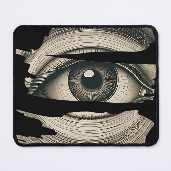 Item preview, Gothic All-Seeing Eye Patch, Dark Fantasy Mystical Eye Engraving designed and sold by DarkOriginArts.