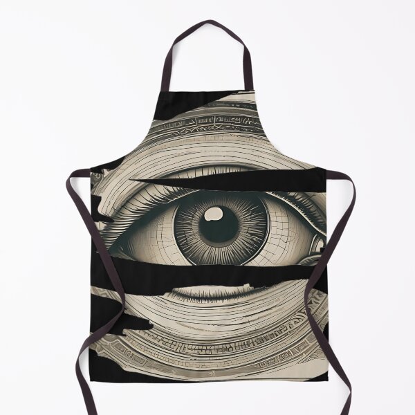 Item preview, Gothic All-Seeing Eye Patch, Dark Fantasy Mystical Eye Engraving designed and sold by DarkOriginArts.