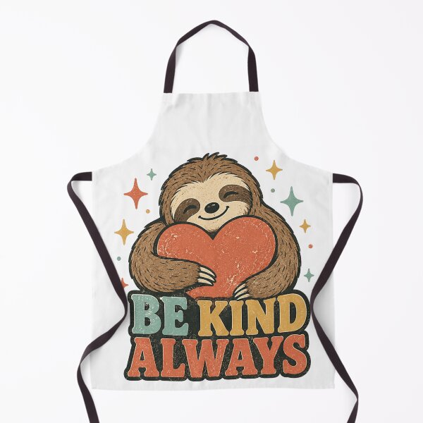 Item preview, Be Kind Always Sloth Heart Love designed and sold by PixelModeShop.