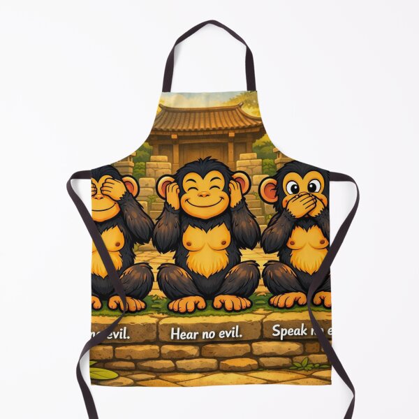 Item preview, The three wise monkeys—Mizaru, Kikazaru, and Iwazaru see no evil, hear no evil, speak no evil," designed and sold by The Art Queen Of Michigan .