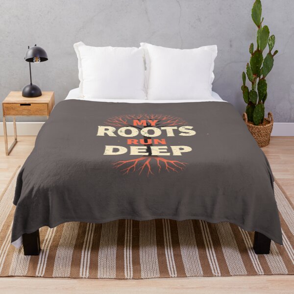 Item preview, My Roots Run Deep Vintage Family Heritage Tree Typography Design designed and sold by Vajid Designs .