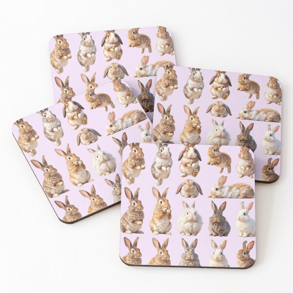 Item preview, bunny rabbits version 5 pink designed and sold by TerenceLacey.