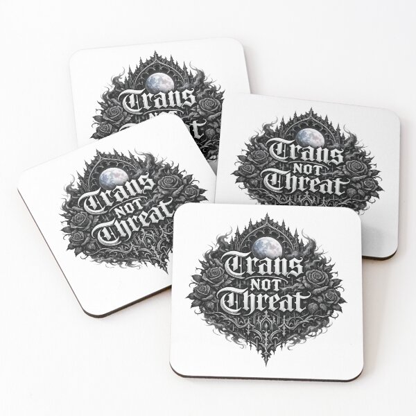 Item preview, Trans Not Threat Gothic Blackletter Protest designed and sold by AMICO77.