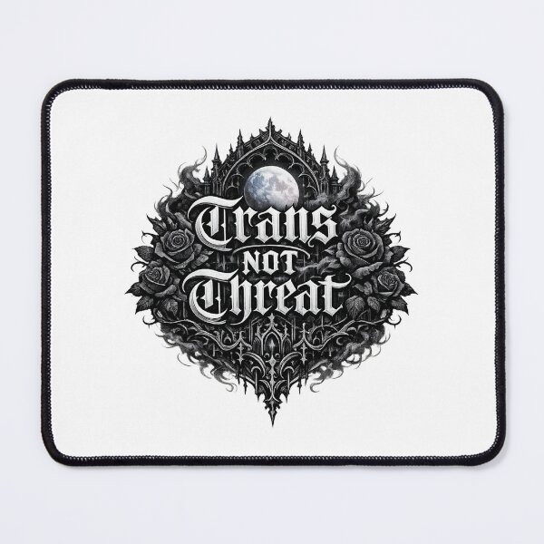 Item preview, Trans Not Threat Gothic Blackletter Protest designed and sold by AMICO77.