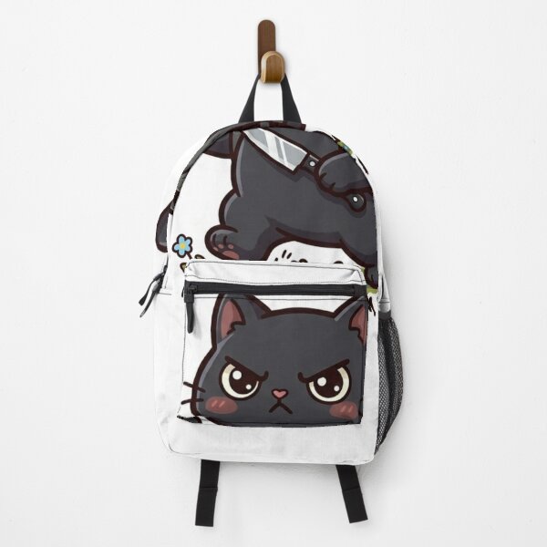 Item preview, Funny Stabby Cat Im Not Angry Im Stabby Cute Black Cat Meme designed and sold by JeevanStickers.
