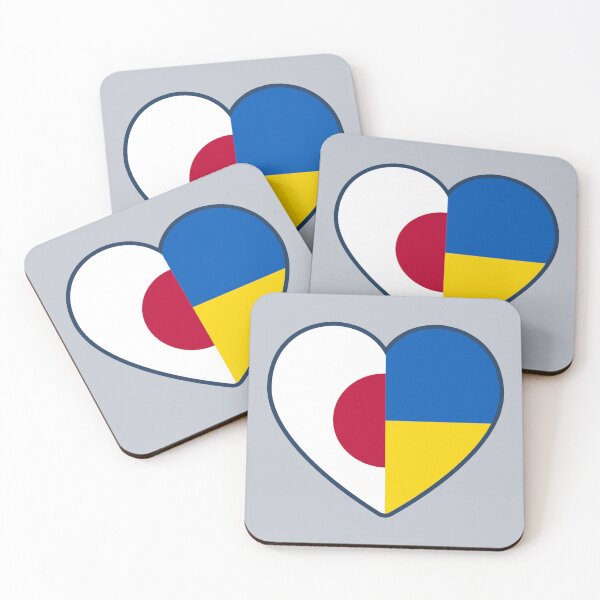 Item preview, Japan Ukraine | 2 Nations 1 Heart designed and sold by sublimesun.