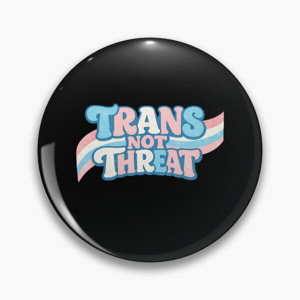Item preview, Trans Not Threat Retro 70s Pride Typography designed and sold by AMICO77.