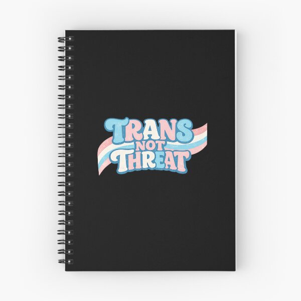 Item preview, Trans Not Threat Retro 70s Pride Typography designed and sold by AMICO77.