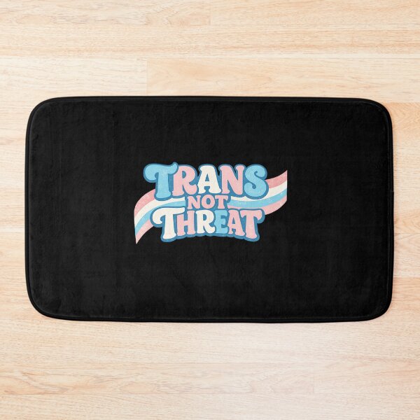 Item preview, Trans Not Threat Retro 70s Pride Typography designed and sold by AMICO77.