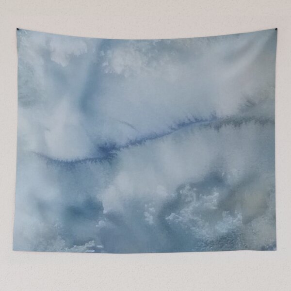 Item preview, Yellowstone Hydrothermal Pool #10 center closeup watercolor and ink painting designed and sold by ChillonLeachArt.