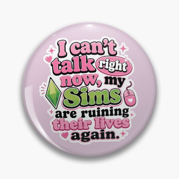 Item preview, Funny Sims Gamer Quote Shirt | I Can’t Talk Right Now My Sims Are Ruining Their Lives Again designed and sold by TheStephanieRome.