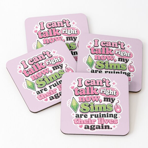 Item preview, Funny Sims Gamer Quote Shirt | I Can’t Talk Right Now My Sims Are Ruining Their Lives Again designed and sold by TheStephanieRome.