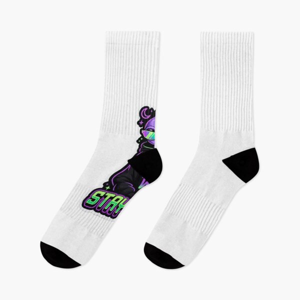 Item preview, Stay Weird Alien Wearing Sunglasses Cool Neon Sci Fi Aesthetic designed and sold by JeevanStickers.