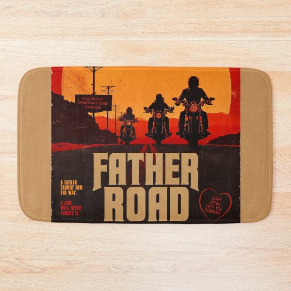 Aperçu de l'œuvre Affiche rétro du film Father Road créée et vendue par PetsArt.